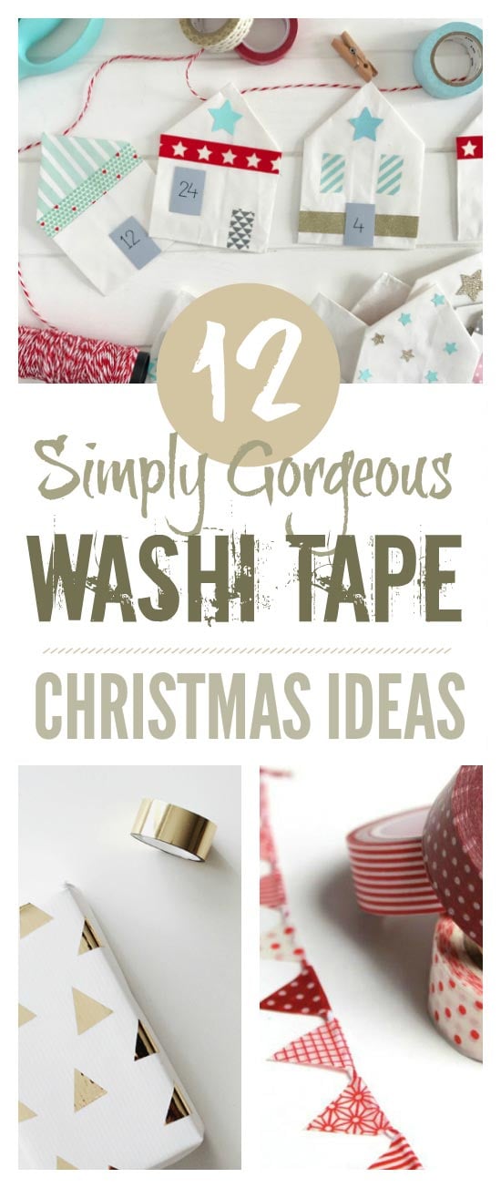 12 Easy DIY Washi Tape Christmas Crafts - Shelterness