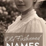 Vintage style of a young girl from the Edwardian era