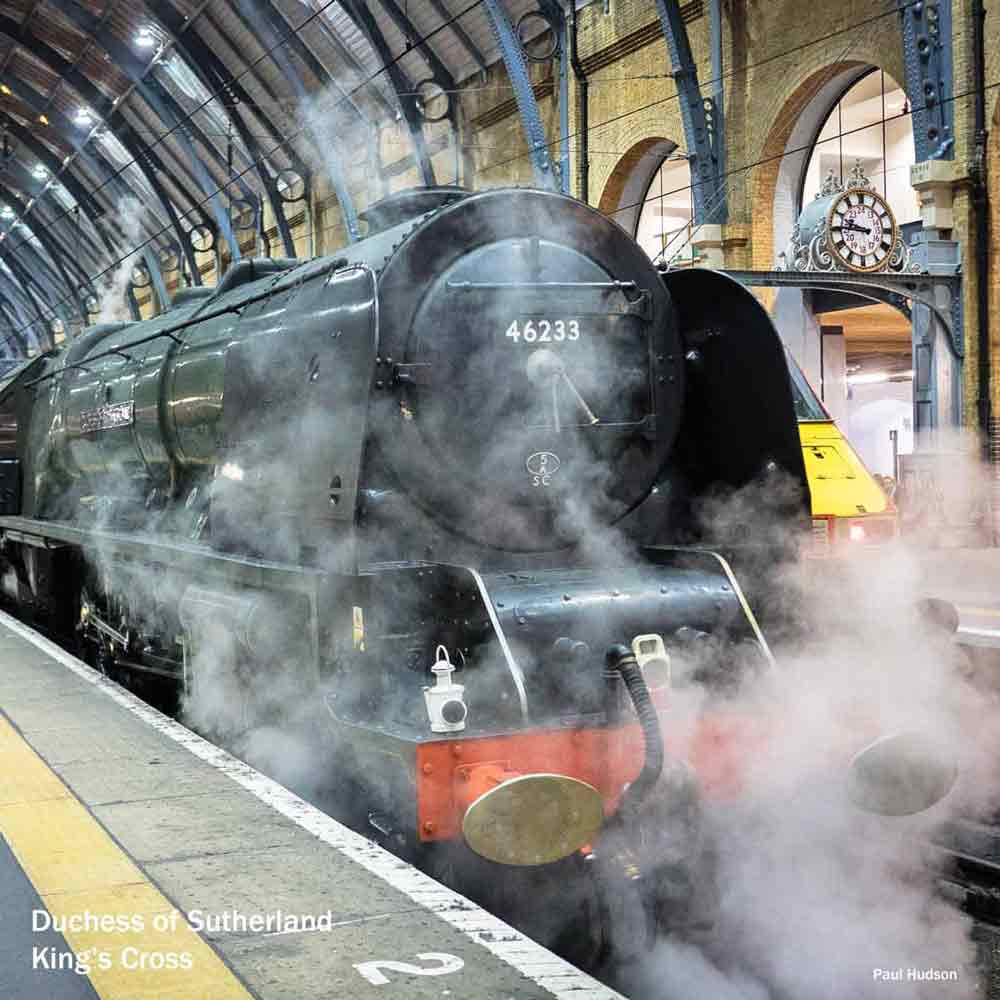 London steam trains - Duchess of Sutherland at Kings Cross