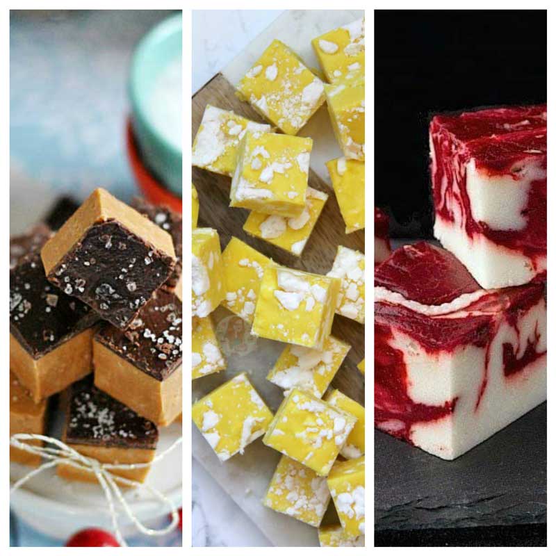 Christmas fudge and toffee