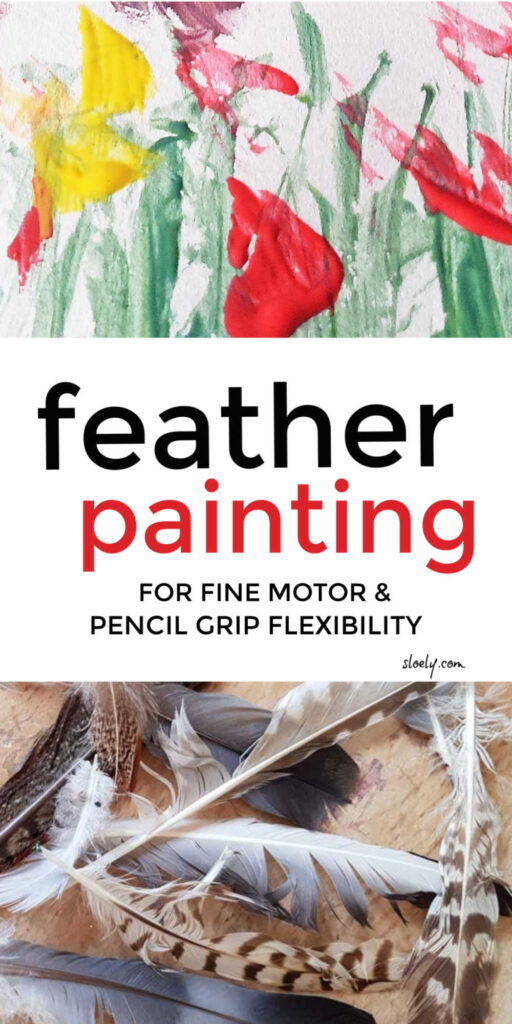 Feather Painting With Kids