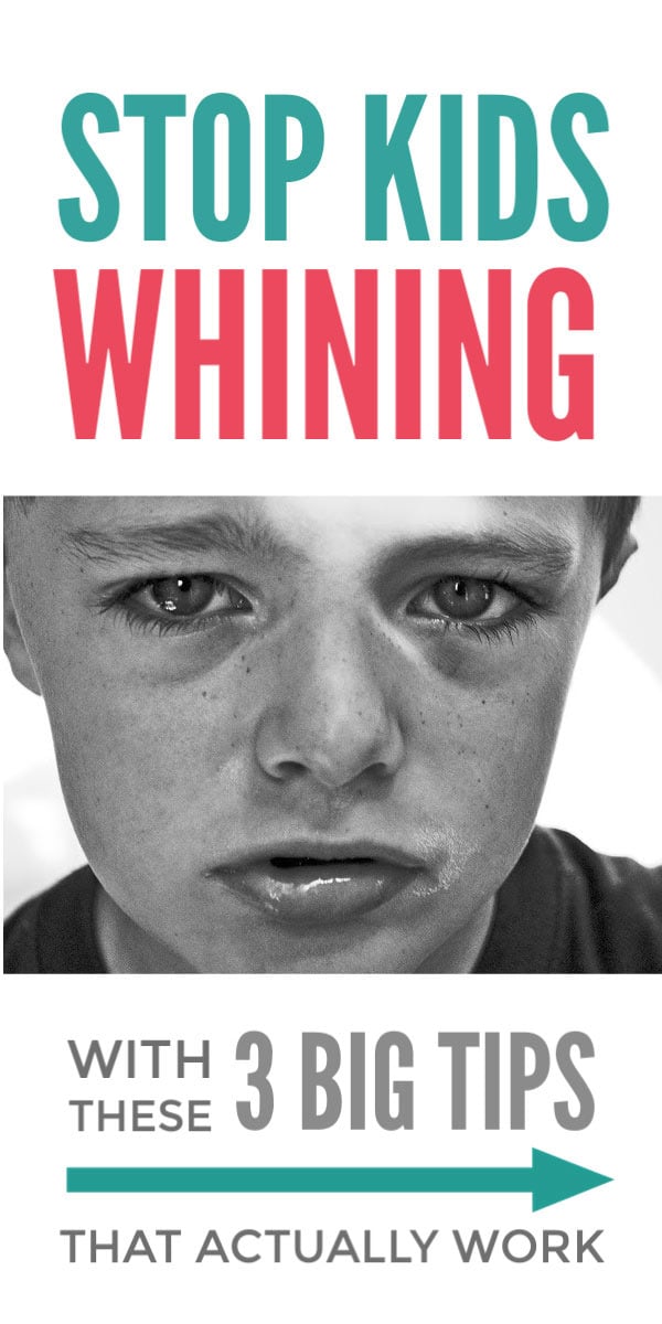 Stop kids whining - these simple positive parenting tips provide families with effective techniques to help children stop whining whether toddlers and preschoolers or teenagers. The article includes 3 simple activities that build children’s independence and are a long term solution to raising grateful and thankful kids who don’t whine! #whining #positiveparenting #parentingtips #parentingsolutions #kids #independence #gratitude #teens #preschoolers 