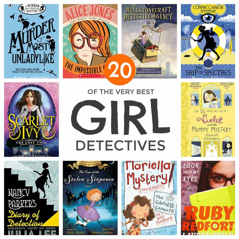 20 of the very best girl detectivies in kids literature including a whole bunch of new series #kidsbooks #crimefiction #booklover