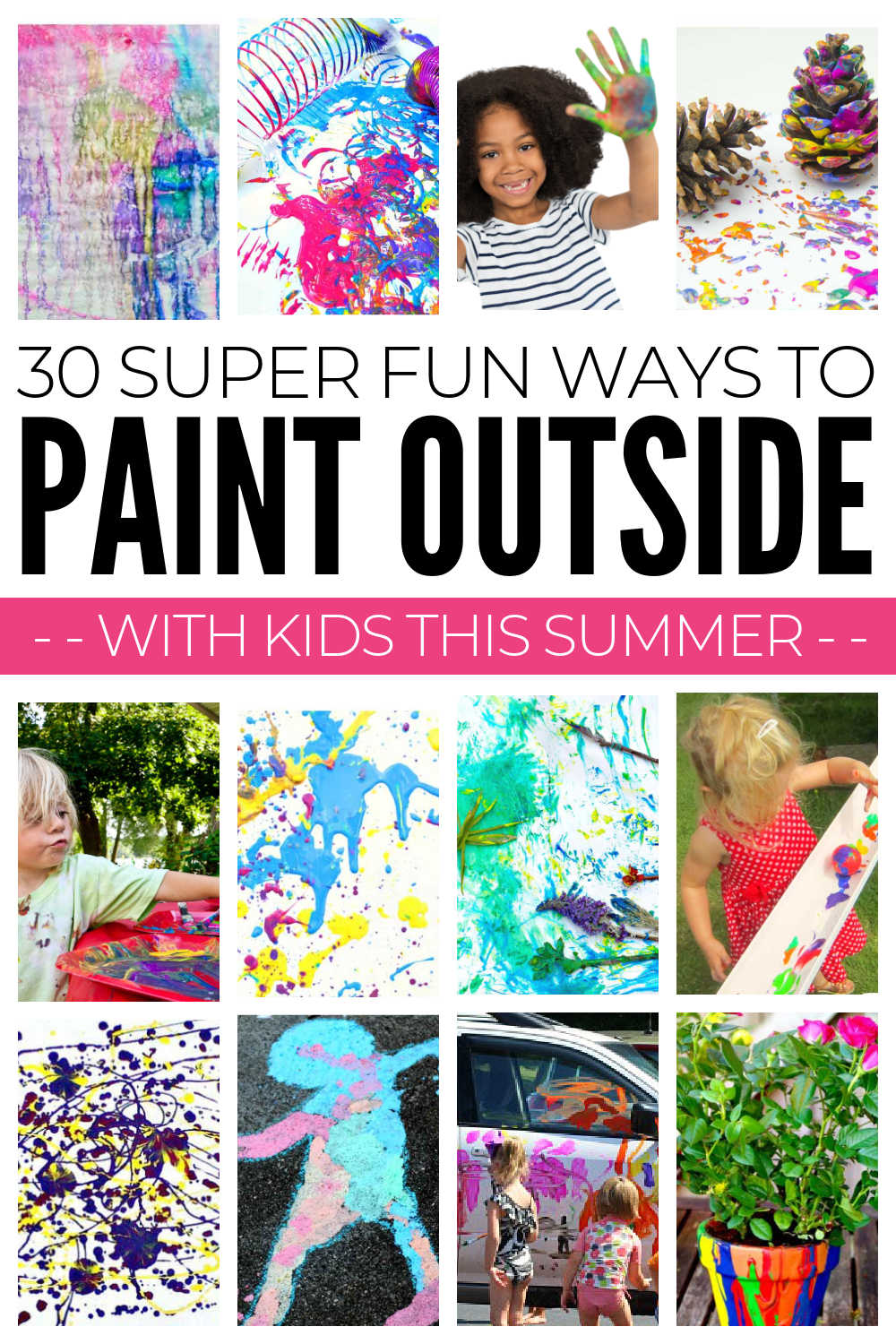 Kids Painting Ideas Outdoors