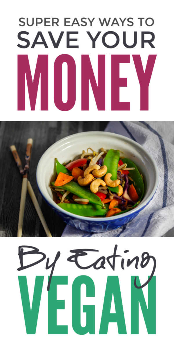 Simple money saving vegan food hacks and recipes to help you prep food frugally and stick to a budget at the grocery store whilst eating a healthy diet and without falling for expensive vegan gimmick products #moneysaving #moneysavingtips #frugalliving #frugalmeals #vegan #veganrecipes #veganism #vegandiet #veganlife #veganlifestyle