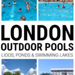 Collage of London outdoor pools and lidos