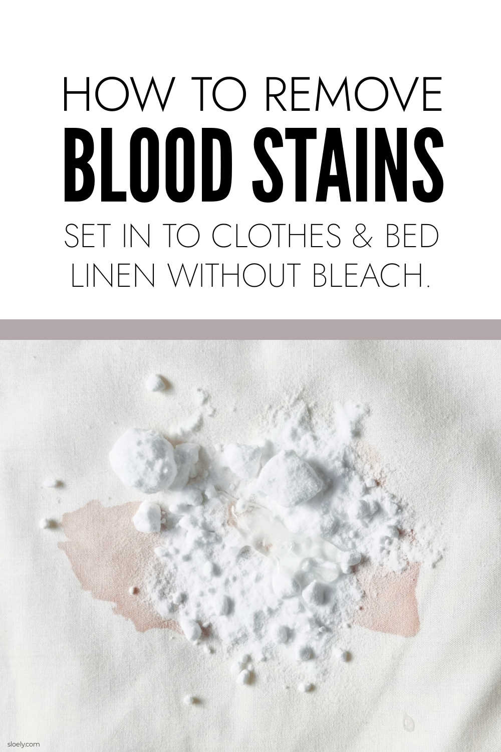 How To Remove Blood Stains Without Bleach