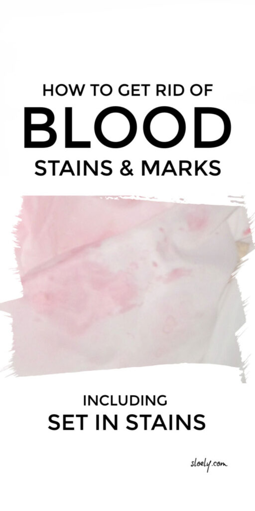 How To Get Rid Of Set In Blood Stains