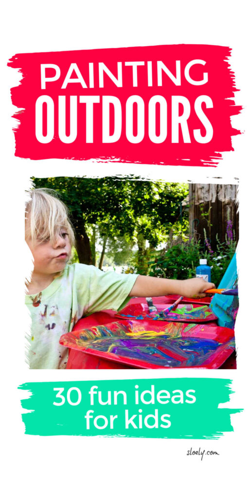 Kids Painting Ideas Outdoors