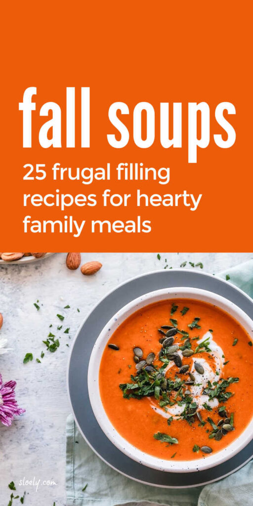 Frugal Fall Soup Recipes
