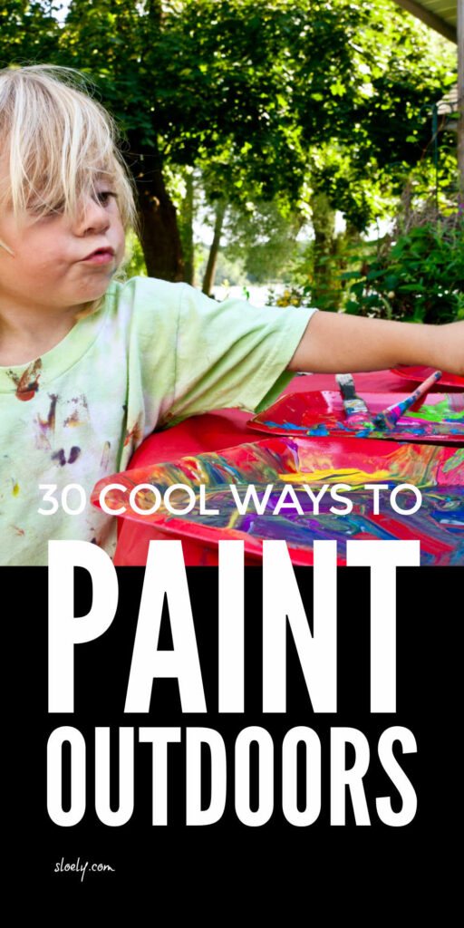 Kids Painting Ideas Outside