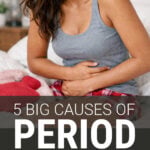 Infographic on causes of period cramps