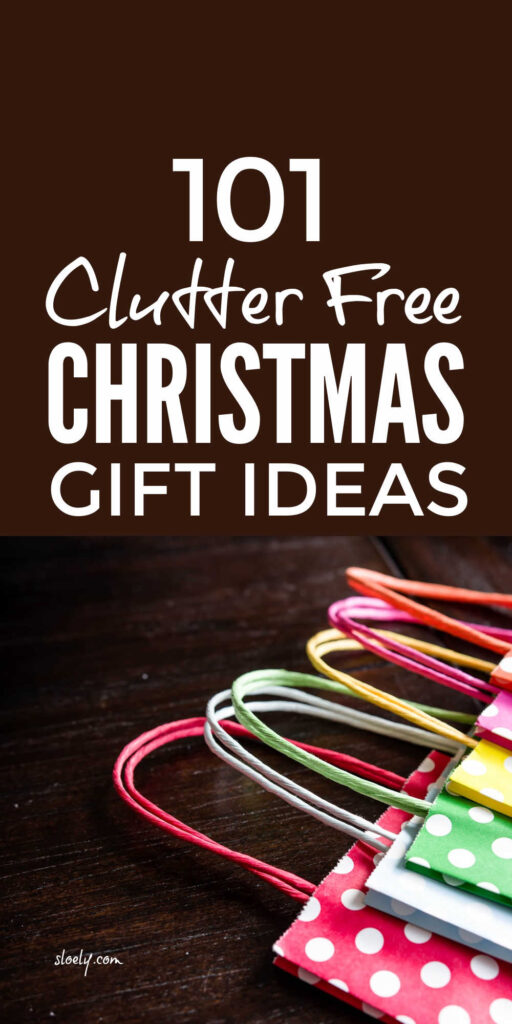 Clutter Free Christmas Gift Ideas