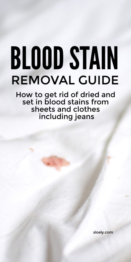 How To Remove Blood Stains