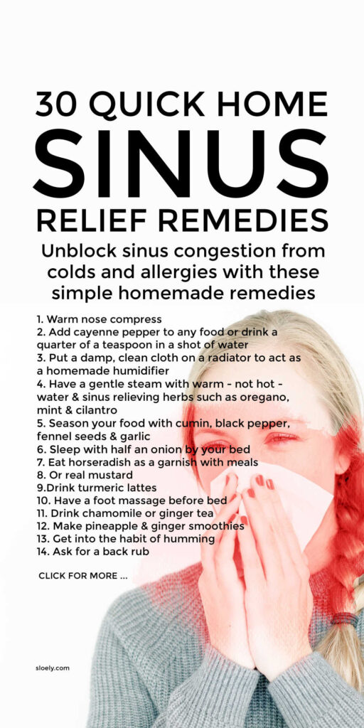 Quick Home Sinus Relief Remedies