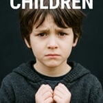 8 year old boy looking worried
