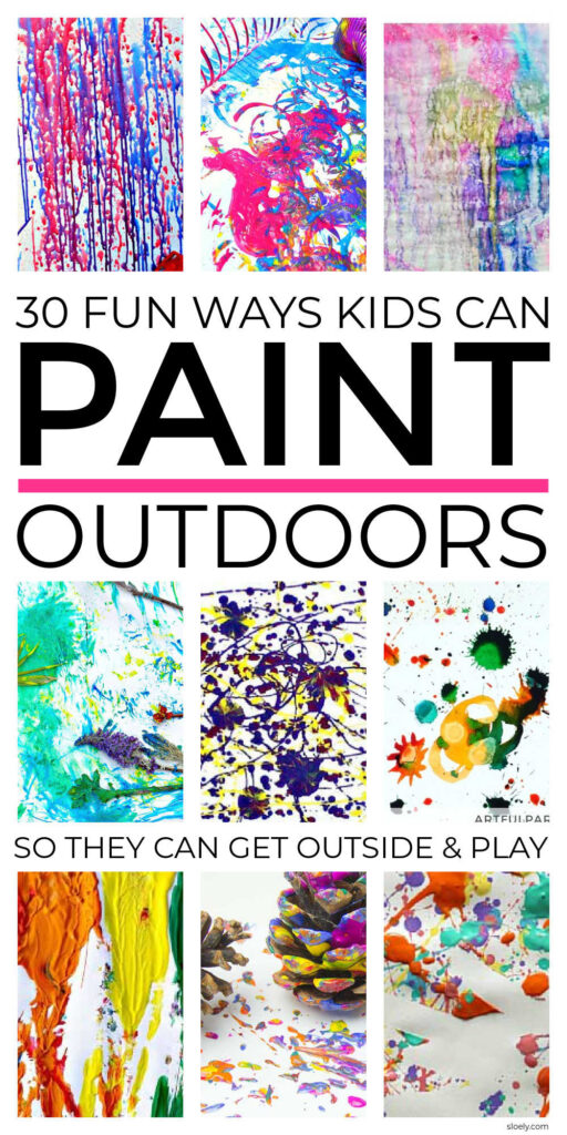 Painting Activities Outdoors For Kids