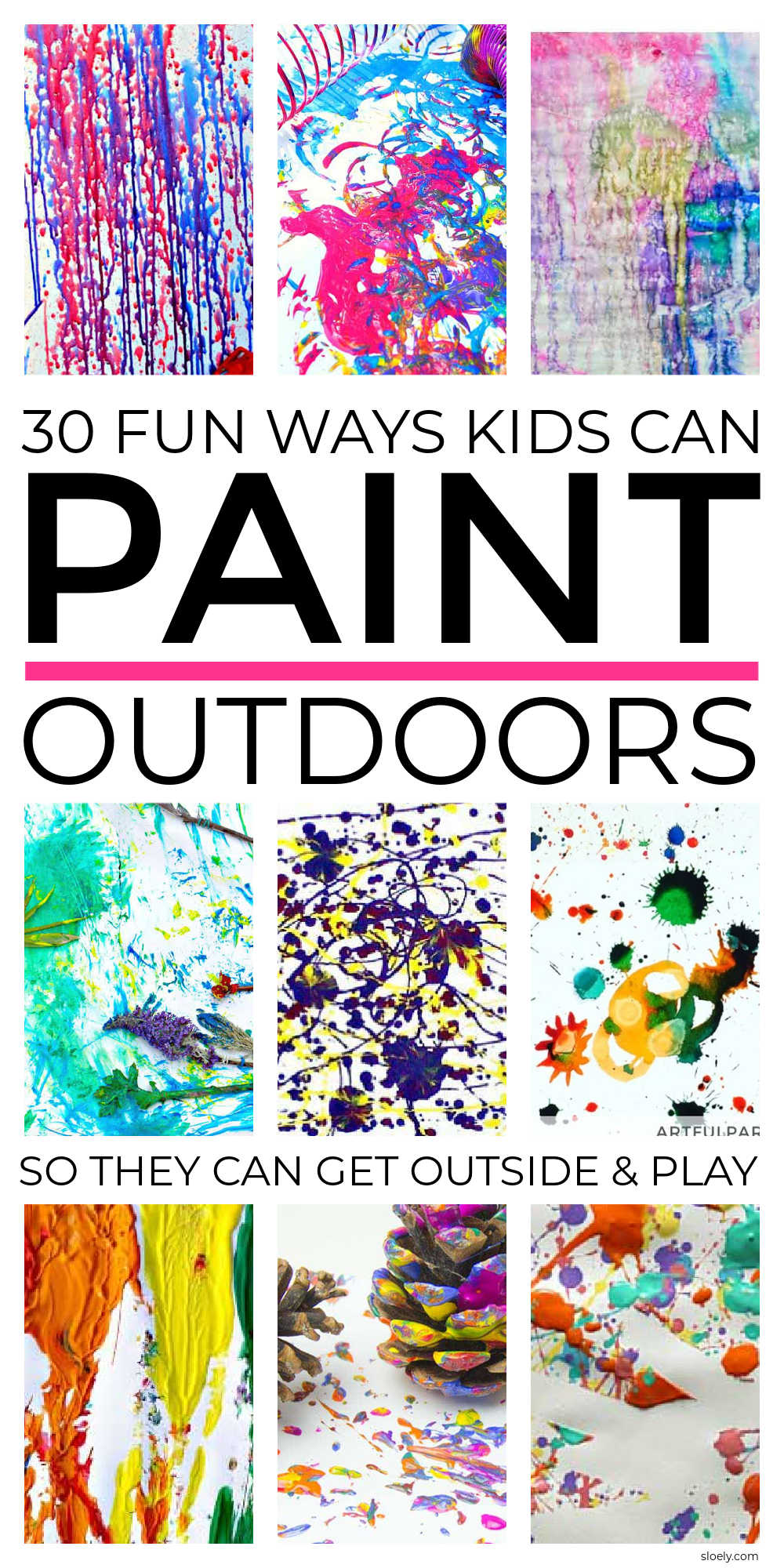 Kids Painting Ideas Outdoors