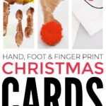 Hand, Foot & Finger Print Christmas Cards Kids Can Make