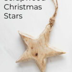 Homemade Scrap Wood Christmas Star Ornaments