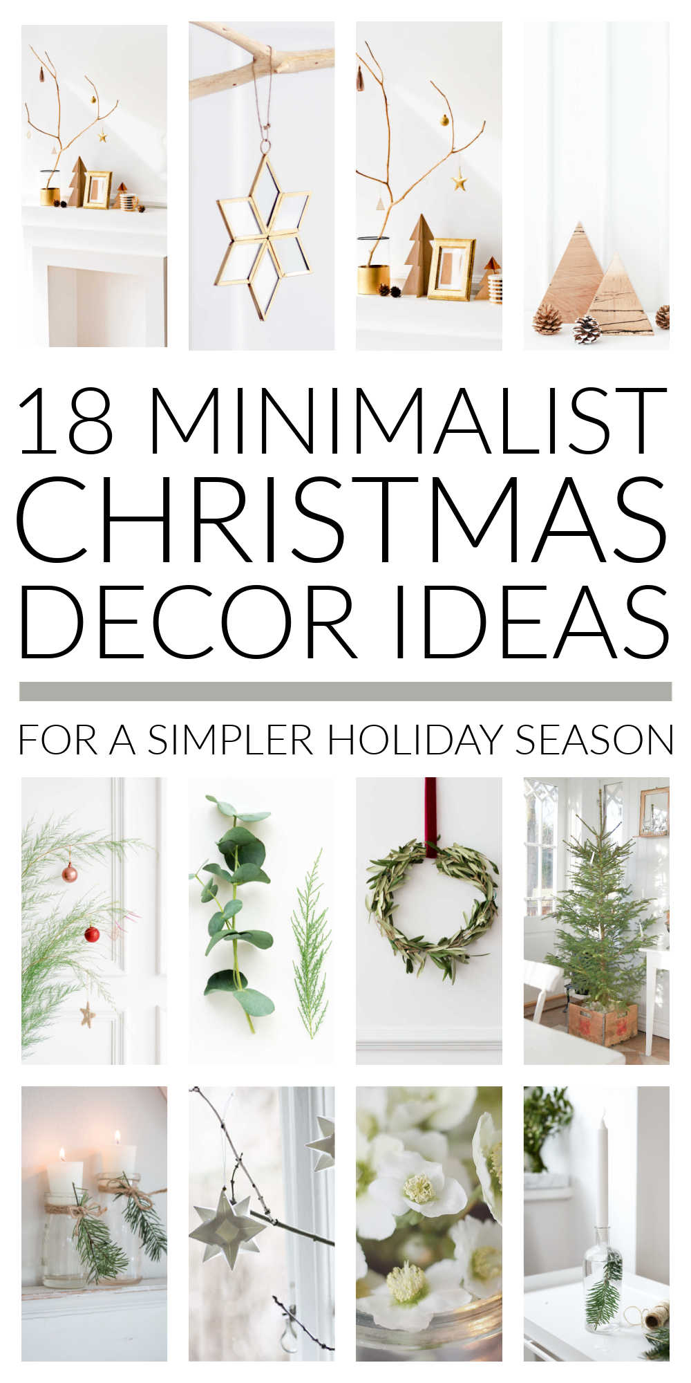Simple Minimalist Christmas Decorations