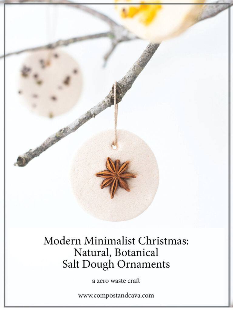Salt Dough Natural Christmas Ornaments