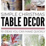 Simple Christmas Table Decor