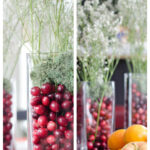 Simple Christmas Table Decorations With Cranberries