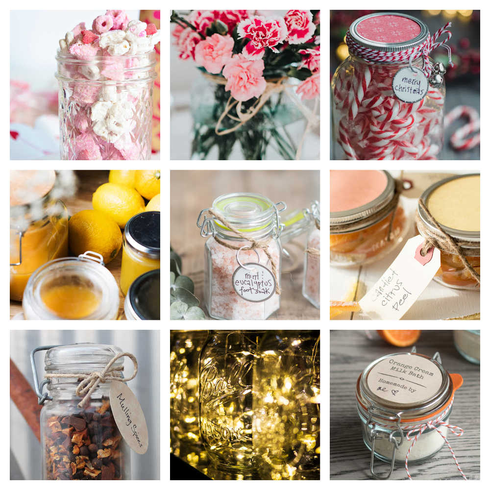 10 Mason Jar Craft Ideas for Christmas Gifts