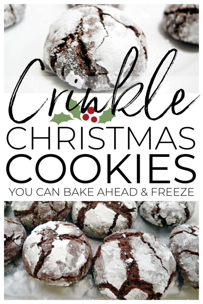 Christmas Crinkle Cookies You Can Bake Ahead And Freeze