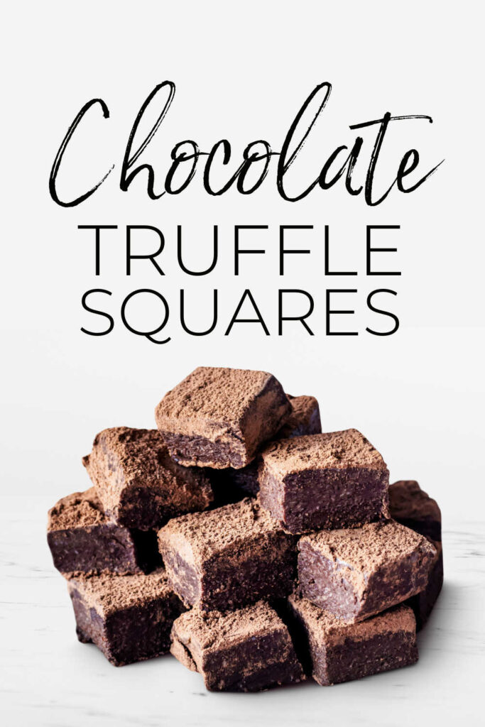 Simple Chocolate Truffle Squares