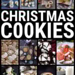 Collage of homemade Christmas cookies