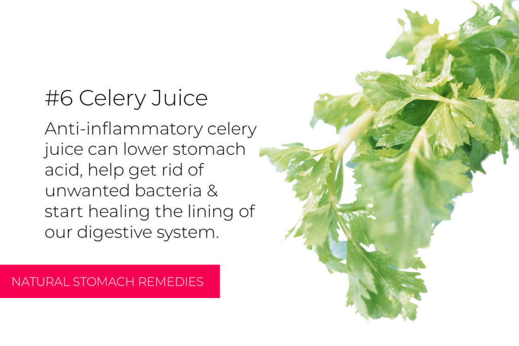 Natural Stomach Pain Remedies - Celery Juice