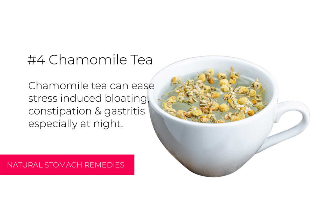 Natural Stomach Pain Remedies - Chamomile Tea