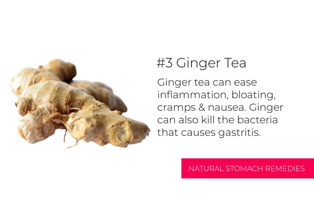 Natural Stomach Pain Remedies - Ginger Tea