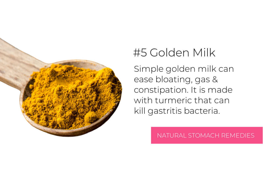Natural Stomach Pain Remedies - Turmeric Golden Milk