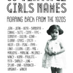 Vintage Girls Names From The 1920s