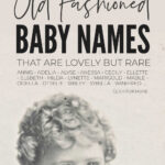 Old Fashioned Baby Names For Girls