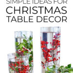 Simple Christmas Table Decor Ideas