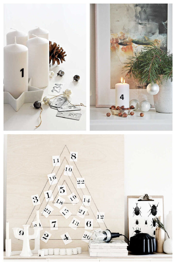 Minimalist Advent Calendars & Candles