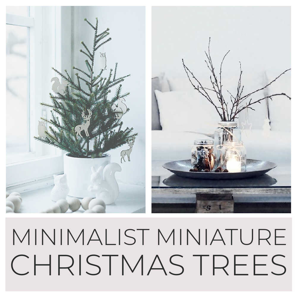 Minimalist Miniature Table Top Christmas Trees
