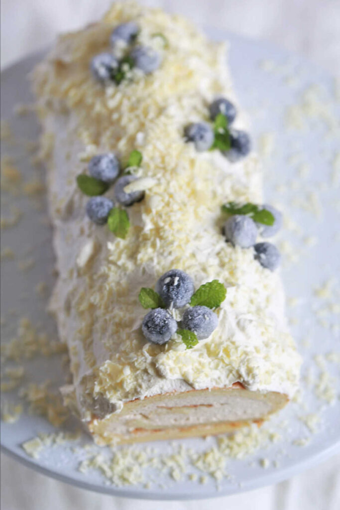 Christmas Desserts - White Chocolate Roulade