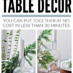 Simple Natural Cheap Christmas Table Decorations