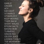 Woman holding lower back in pain