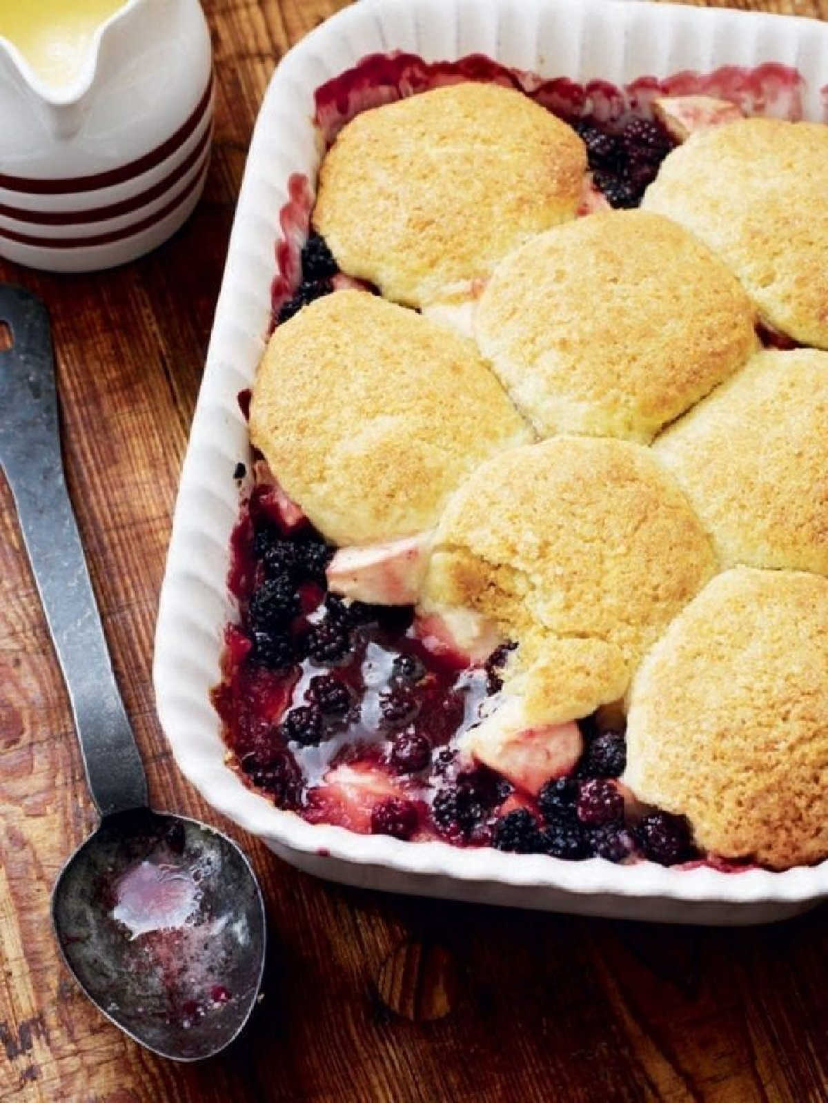 Blackberry & apple cobbler