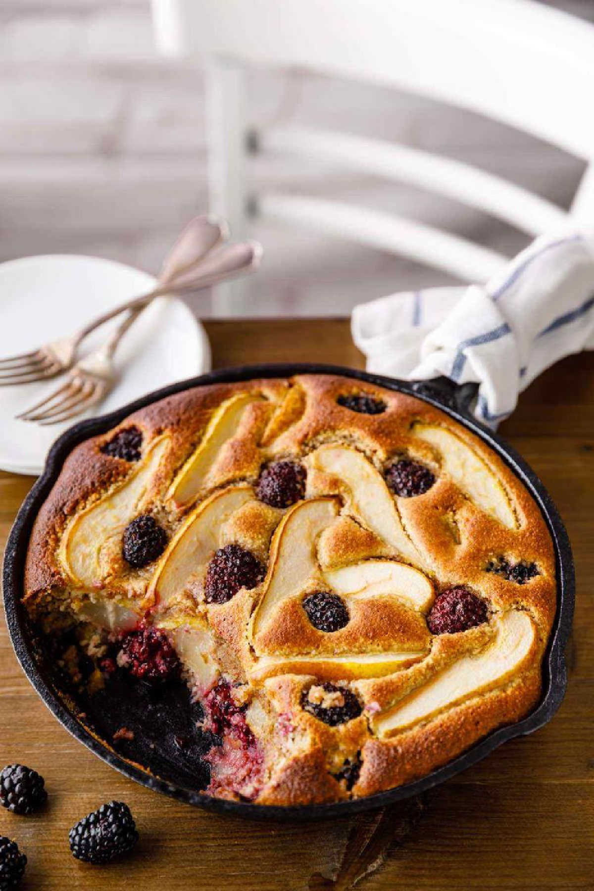 Blackberry & Pear Cobbler