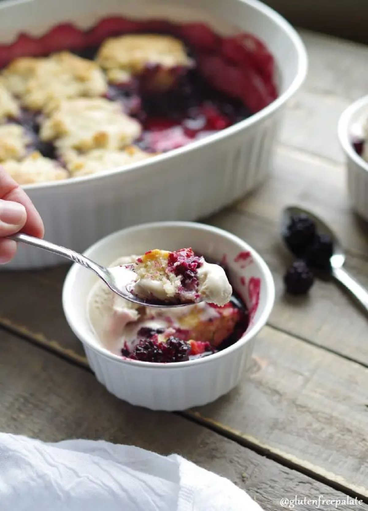 Gluten Free Blackberry Cobbler