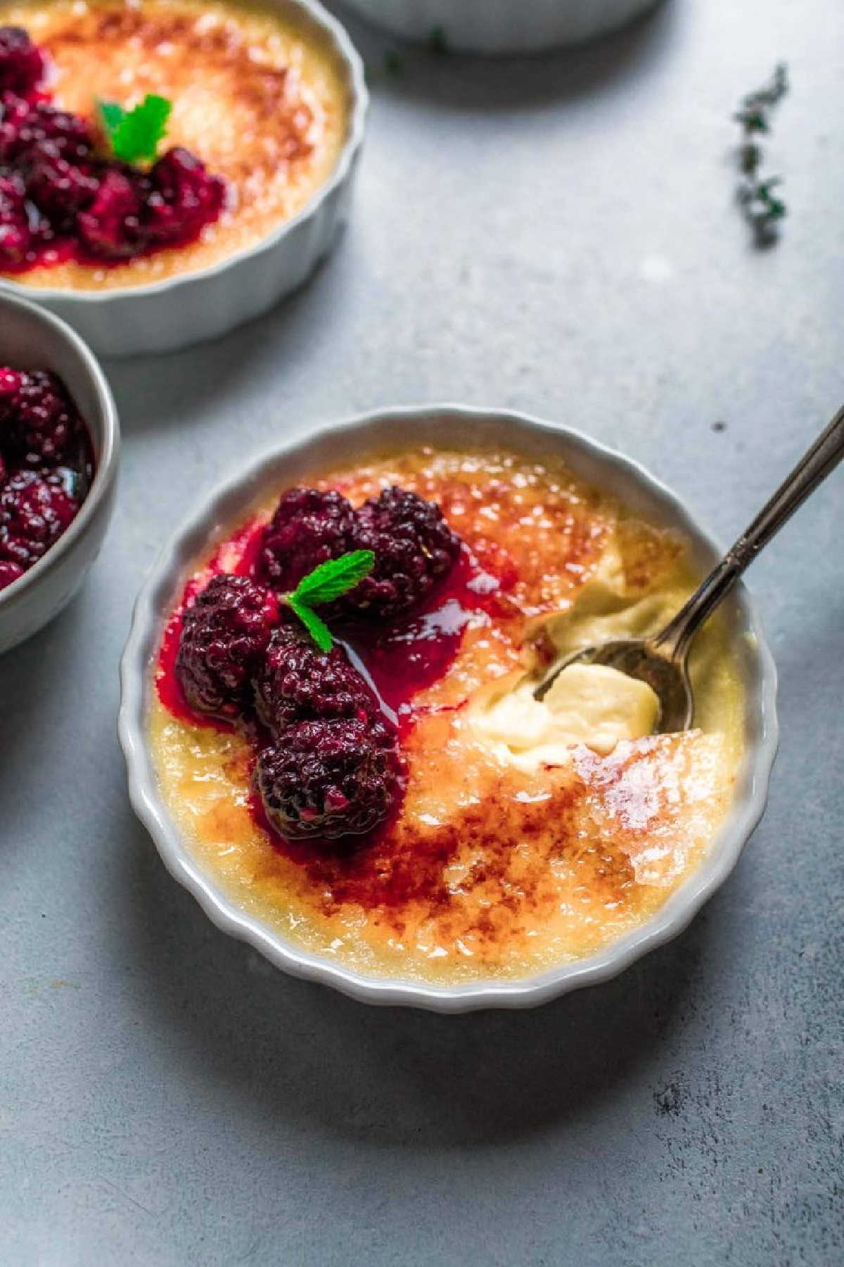 Blackberry Creme Brulee