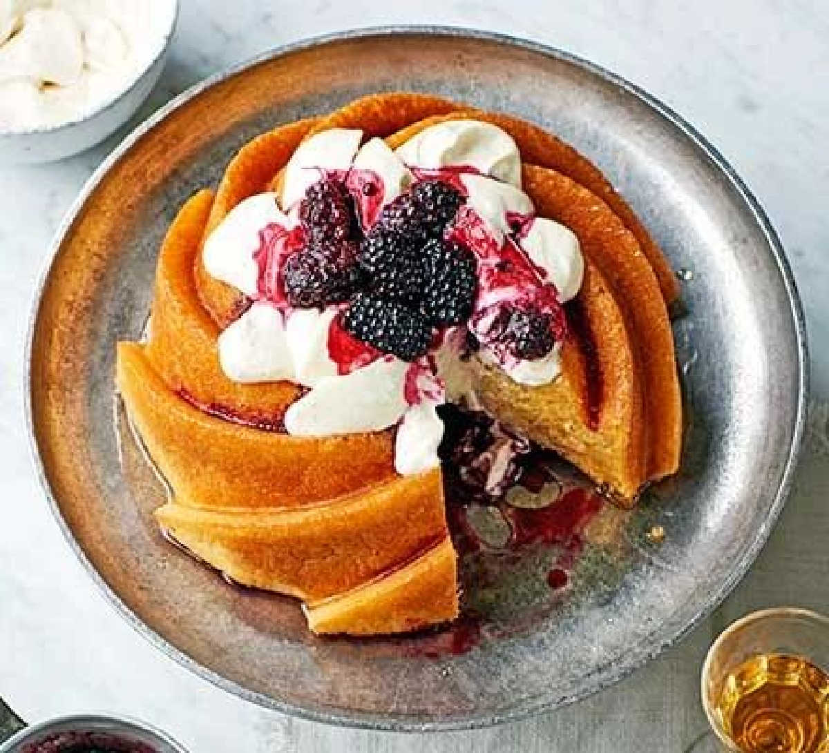 Blackberry Rum Baba
