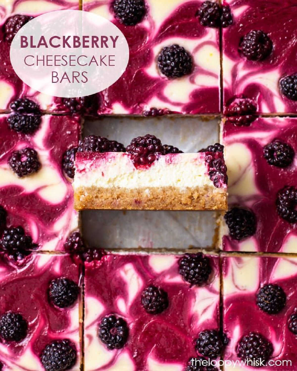 Blackberry Cheesecake Bars